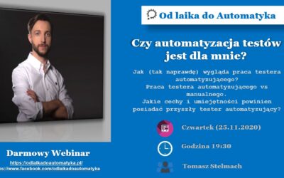 Automatyzacja testów – od czego zacząć? Webinarium